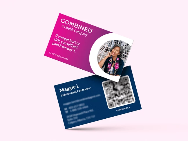 Make an impact with customized personal and professional business cards. Flex your creativity skills and send us your artwork to print or have our in-house designer draft up a card for you!