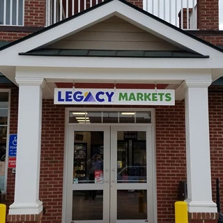 Custom Storefront Sign-Legacy Markets-Charlottesville Va